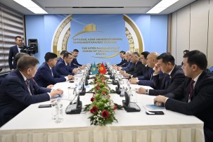 Торага Нурланбек Шакиев встретился с Председателем Сената Парламента Казахстана Мауленом Ашимбаевым