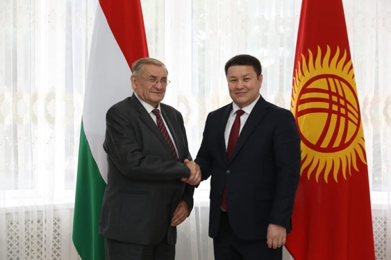 Торага Жогорку Кенеша Кыргызской Республики Талант Мамытов встретился с вице-спикером Национального Собрания Венгрии Шандором Лежаком